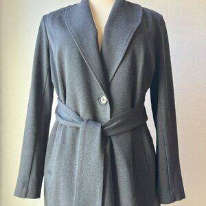 CAbi #3180 Harbor Jacket One Button Belted Car Coat XL